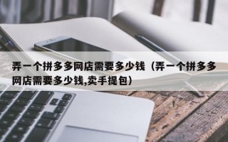 弄一个拼多多网店需要多少钱（弄一个拼多多网店需要多少钱,卖手提包）