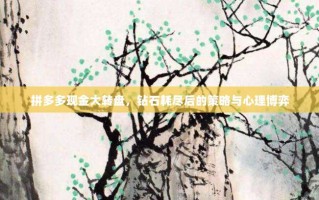 拼多多现金大转盘，钻石耗尽后的策略与心理博弈