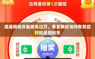 遭遇网络诈骗损失过万，专家教你如何有效应对和追回损失