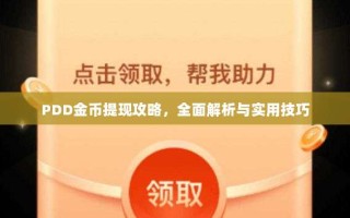 PDD金币提现攻略，全面解析与实用技巧