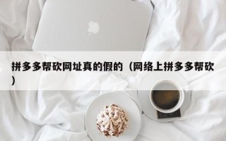 拼多多帮砍网址真的假的（网络上拼多多帮砍）