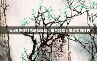 PDD天天领红包活动详解，每日领取上限与实用技巧