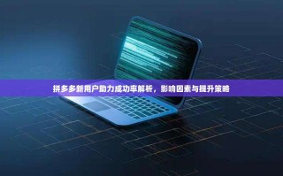 拼多多新用户助力成功率解析，影响因素与提升策略