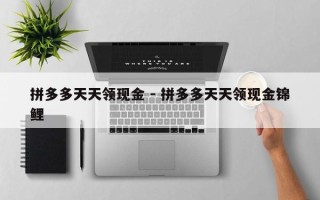 拼多多天天领现金 - 拼多多天天领现金锦鲤