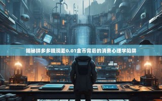 揭秘拼多多提现差0.01金币背后的消费心理学陷阱