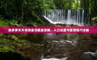 拼多多天天领现金功能全攻略，入口位置与使用技巧详解