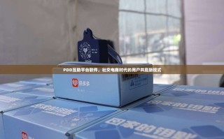 PDD互助平台软件，社交电商时代的用户共赢新模式