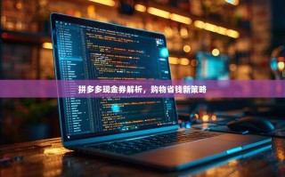 拼多多现金券解析，购物省钱新策略