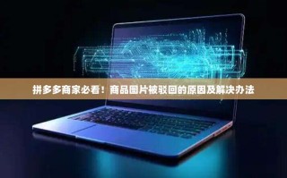 拼多多商家必看！商品图片被驳回的原因及解决办法