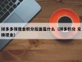 拼多多领现金积分后面是什么（拼多积分 兑换现金）