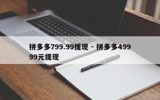 拼多多799.99提现 - 拼多多49999元提现