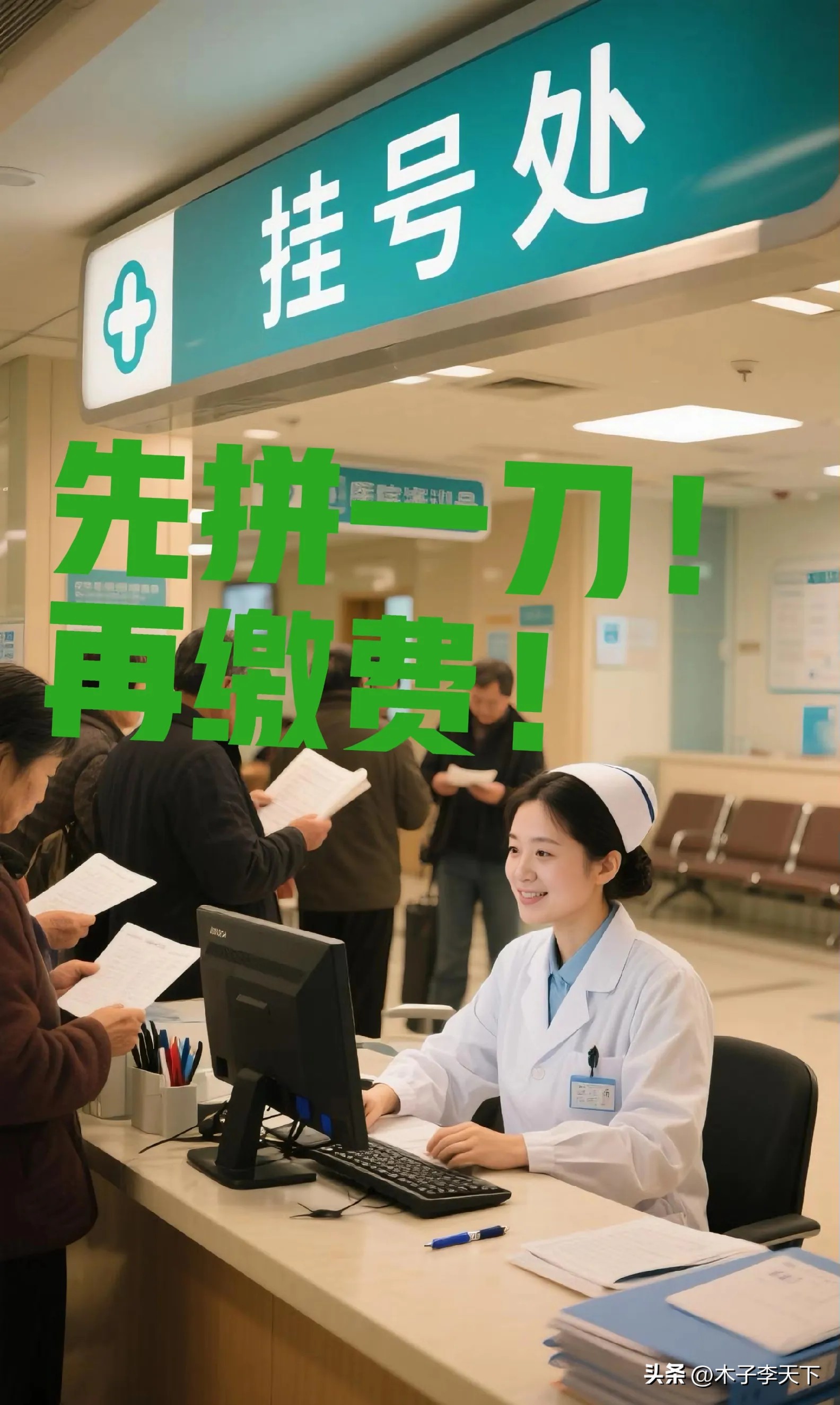 医院缴费窗口竟成拼多多助力现场？简直离离原上谱-第1张图片-拼多多助力
