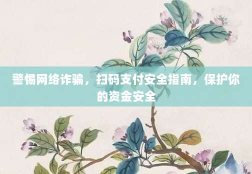 警惕网络诈骗,扫码支付安全指南,保护你的资金安全-第1张图片-拼多多助力 警惕网络诈骗,扫码支付安全指南,保护你的资金安全-第1张图片-拼多多助力