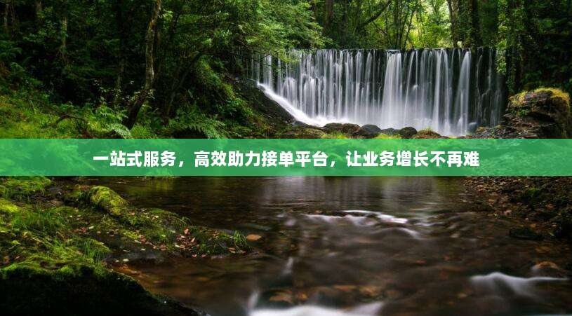 一站式服务,高效助力接单平台,让业务增长不再难-第1张图片-拼多多助力 一站式服务,高效助力接单平台,让业务增长不再难-第1张图片-拼多多助力