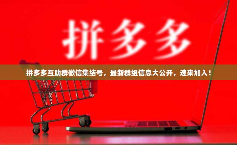 拼多多互助群微信集结号,最新群组信息大公开,速来加入!-第1张图片-拼多多助力 拼多多互助群微信集结号,最新群组信息大公开,速来加入!-第1张图片-拼多多助力