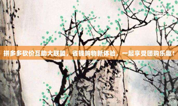 拼多多砍价互助大联盟,省钱购物新体验,一起享受团购乐趣!-第1张图片-拼多多助力 拼多多砍价互助大联盟,省钱购物新体验,一起享受团购乐趣!-第1张图片-拼多多助力