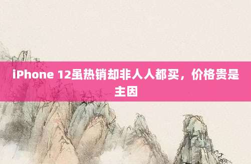 iPhone 12虽热销却非人人都买,价格贵是主因-第1张图片-拼多多助力 iPhone 12虽热销却非人人都买,价格贵是主因-第1张图片-拼多多助力