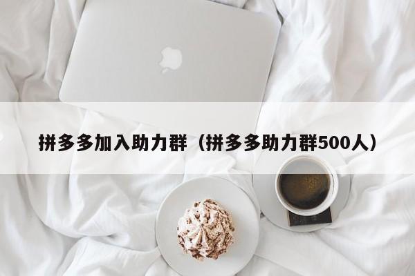 拼多多加入助力群（拼多多助力群500人）-第1张图片-拼多多助力
