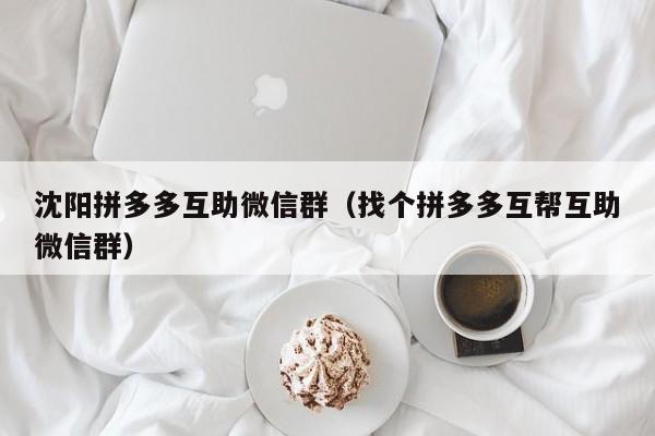 沈阳拼多多互助微信群（找个拼多多互帮互助微信群）-第1张图片-拼多多助力