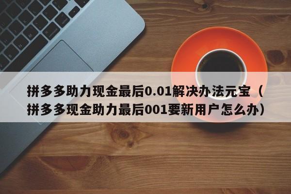 拼多多助力现金最后0.01解决办法元宝（拼多多现金助力最后001要新用户怎么办）-第1张图片-拼多多助力
