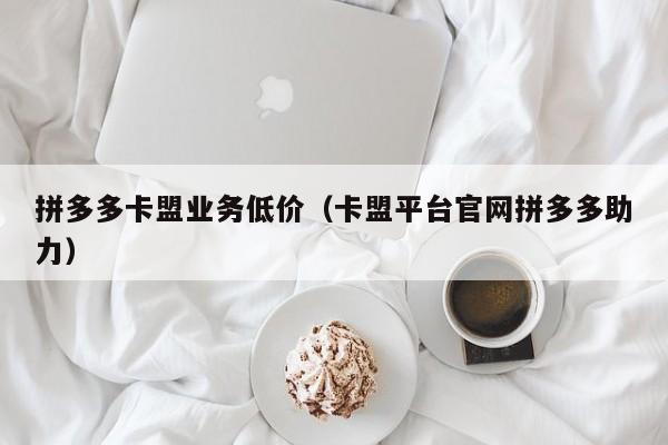 拼多多卡盟业务低价（卡盟平台官网拼多多助力）-第1张图片-拼多多助力