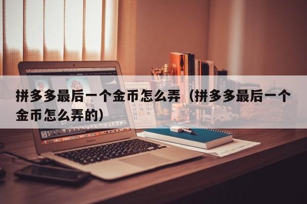 拼多多最后一个金币怎么弄（拼多多最后一个金币怎么弄的）-第1张图片-拼多多助力