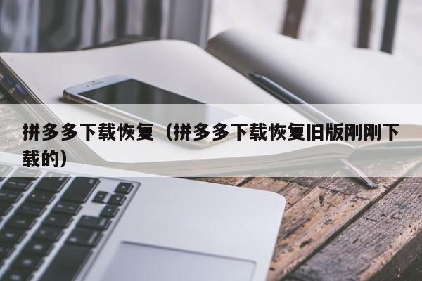 拼多多下载恢复（拼多多下载恢复旧版刚刚下载的）-第1张图片-拼多多助力