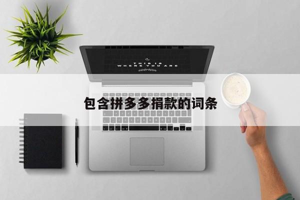 包含拼多多捐款的词条-第1张图片-拼多多助力