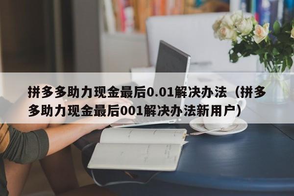 拼多多助力现金最后0.01解决办法（拼多多助力现金最后001解决办法新用户）-第1张图片-拼多多助力