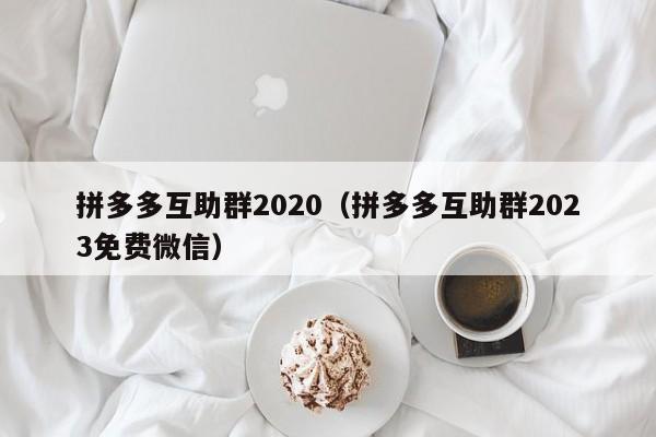 拼多多互助群2020（拼多多互助群2023免费微信）-第1张图片-拼多多助力