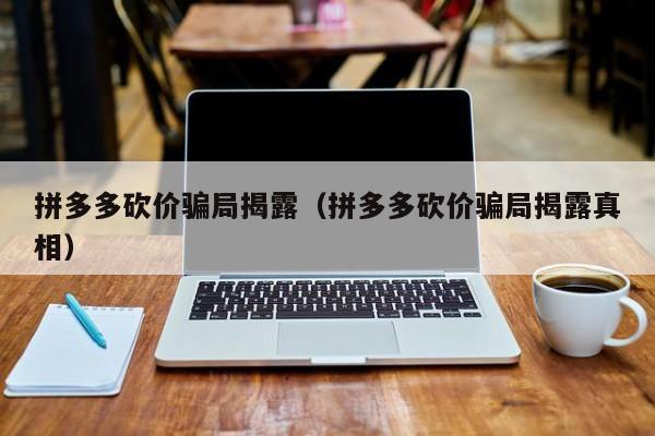 拼多多砍价骗局揭露（拼多多砍价骗局揭露真相）-第1张图片-拼多多助力