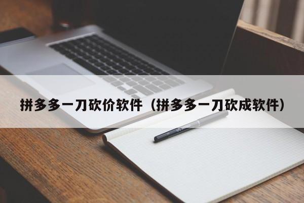 拼多多一刀砍价软件（拼多多一刀砍成软件）-第1张图片-拼多多助力