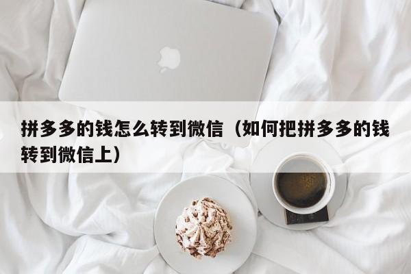 拼多多的钱怎么转到微信（如何把拼多多的钱转到微信上）-第1张图片-拼多多助力