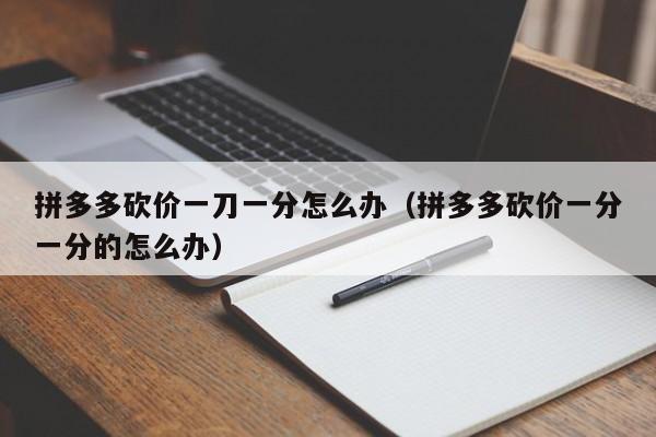 拼多多砍价一刀一分怎么办（拼多多砍价一分一分的怎么办）-第1张图片-拼多多助力
