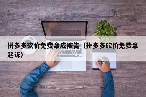 拼多多砍价免费拿成被告（拼多多砍价免费拿起诉）-第1张图片-拼多多助力
