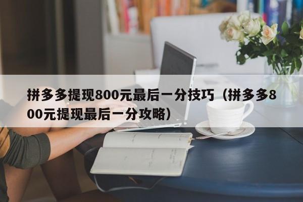 拼多多提现800元最后一分技巧（拼多多800元提现最后一分攻略）-第1张图片-拼多多助力