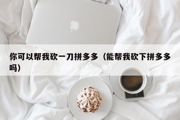 你可以帮我砍一刀拼多多（能帮我砍下拼多多吗）-第1张图片-拼多多助力