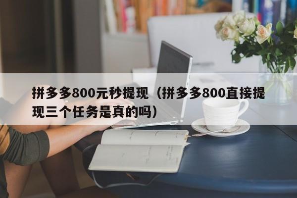 拼多多800元秒提现（拼多多800直接提现三个任务是真的吗）-第1张图片-拼多多助力