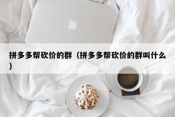 拼多多帮砍价的群（拼多多帮砍价的群叫什么）-第1张图片-拼多多助力