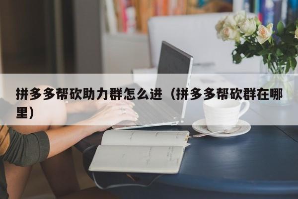 拼多多帮砍助力群怎么进（拼多多帮砍群在哪里）-第1张图片-拼多多助力
