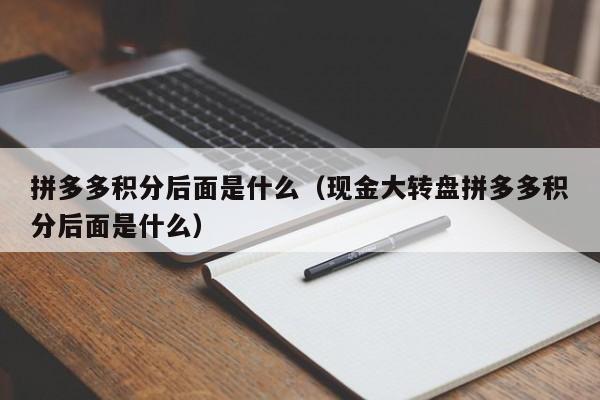 拼多多积分后面是什么（现金大转盘拼多多积分后面是什么）-第1张图片-拼多多助力
