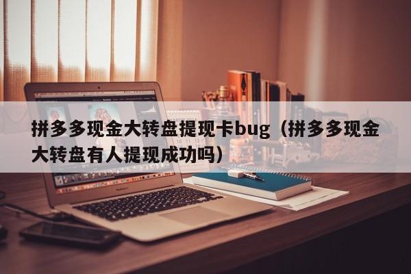 拼多多现金大转盘提现卡bug（拼多多现金大转盘有人提现成功吗）-第1张图片-拼多多助力
