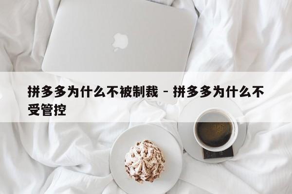 拼多多为什么不被制裁 - 拼多多为什么不受管控-第1张图片-拼多多助力