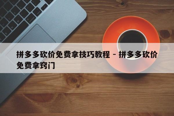 拼多多砍价免费拿技巧教程 - 拼多多砍价免费拿窍门-第1张图片-拼多多助力