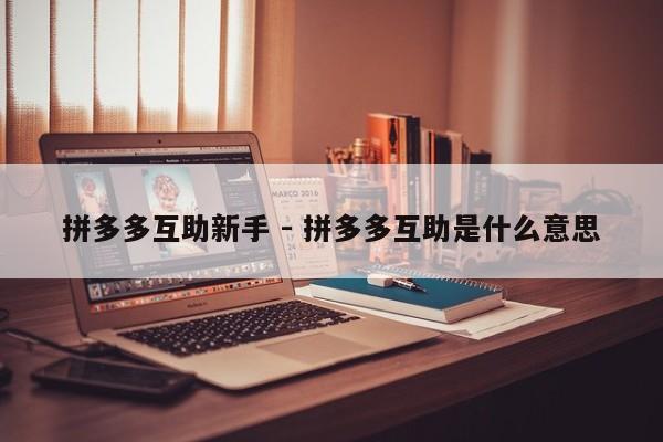 拼多多互助新手 - 拼多多互助是什么意思-第1张图片-拼多多助力