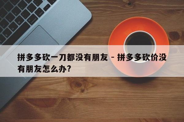 拼多多砍一刀都没有朋友 - 拼多多砍价没有朋友怎么办?-第1张图片-拼多多助力