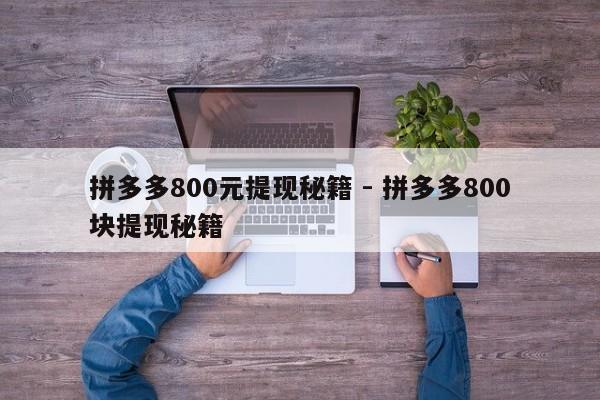 拼多多800元提现秘籍 - 拼多多800块提现秘籍-第1张图片-拼多多助力