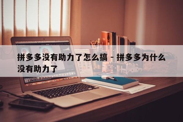 拼多多没有助力了怎么搞 - 拼多多为什么没有助力了-第1张图片-拼多多助力