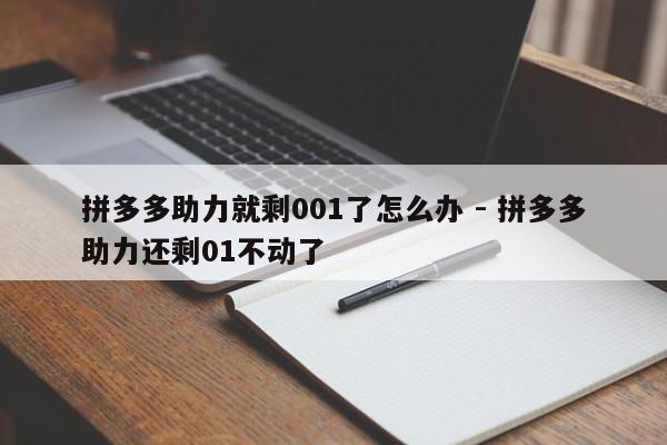 拼多多助力就剩001了怎么办 - 拼多多助力还剩01不动了-第1张图片-拼多多助力