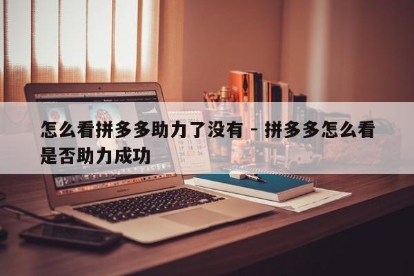怎么看拼多多助力了没有 - 拼多多怎么看是否助力成功-第1张图片-拼多多助力